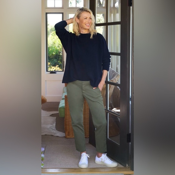 Frank & Eileen Wicklow Italian Performance Chino Pants Army Green - Picture 1 of 9